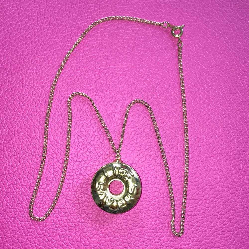 Patricia Field Life Saver Gold Plated Necklace